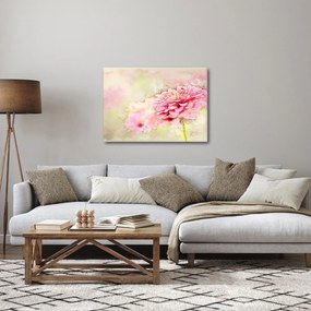 Kép - rózsaszín virág, akvarell (70x50 cm)