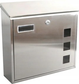 postaláda 350x330x110 mm rozsdamentes acél