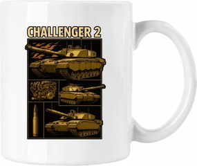 Brit tank bögre Challenger 2 Fehér 330ml