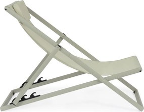 Szürkésbarna fém kerti napozóágy Taylor – Bizzotto