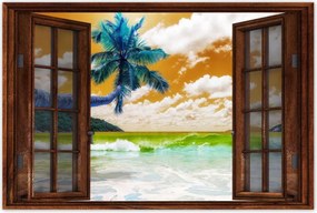 Poszterek 120x80 Trópusok Tájkép Pálma