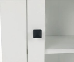 Vitrin MZ4, fehér/grand tölgy, LEON