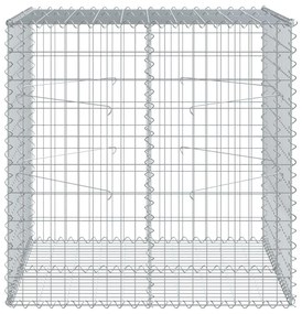 horganyzott vas gabion kosár fedéllel 100 x 100 x 100 cm