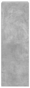 betonszürke szerelt fa magasszekrény 45 x 41 x 124 cm