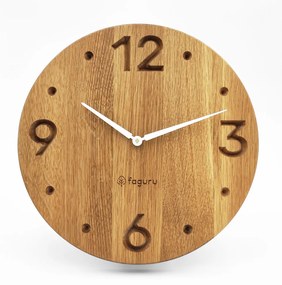 Elegáns fa falióra (Quartz - sweep) TMA-103