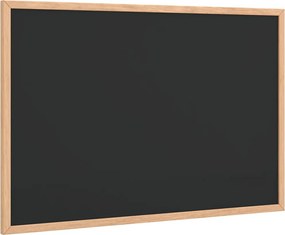 vidaXL fekete krétatábla tömör fenyőfa kerettel 60 x 40 cm