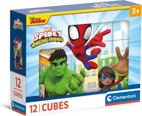 Pókember Spidey mesekocka 12 db-os Clementoni