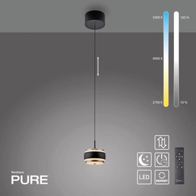 Paul Neuhaus modern függeszték pure falling rings fekete pln2503-18