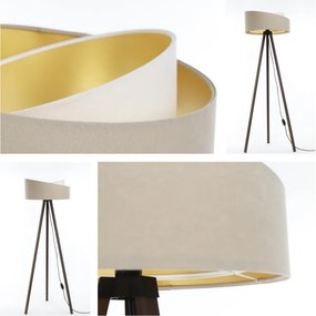 Állólámpa GALAXY 1xE27/60W/230V bézs/barna