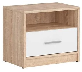 Éjjeliszekrény Nepo Plus 3 (szonoma tölgy + fehér) . 1098278