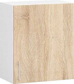 Akasztós szekrény Lima W50 D1 fehér-sonoma Akd