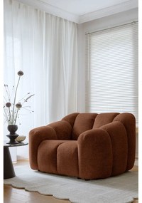 Terrakotta színű fotel Shell – Miuform