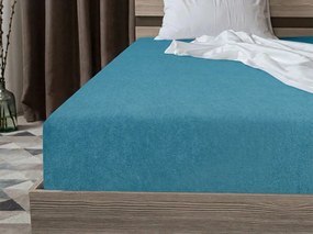 Froté gumis lepedő EXCLUSIVE sötét türkiz 90 x 200 cm