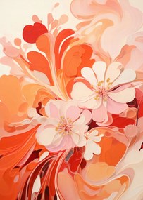 Poszter 50x70cm Virágok tánca