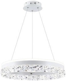 Kábeles LED csillár FROZI LED/32W/230V átm. 50 cm fehér
