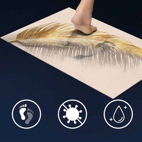 Világosbarna fürdőszobai kilépő 50x120 cm Angelica – douceur d'intérieur