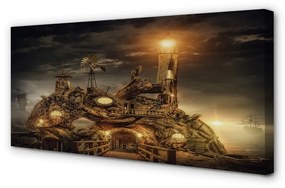 Canvas képek Lámpás hajó felhők 100x50 cm