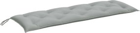 vidaXL melange világosszürke szövet kerti padpárna 150 x 50 x 7 cm