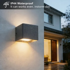 Brilagi - LED kültéri fali lámpa DONNANI LED/5W/230V 10 cm antracit IP44