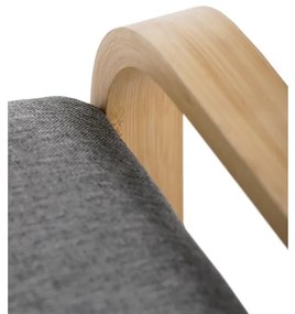 Natúr Bambusz Cipős, Szürke Betétekkel. DR-N1016 GREY2