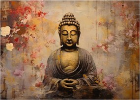 Kép - Buddha, festészet (70x50 cm)