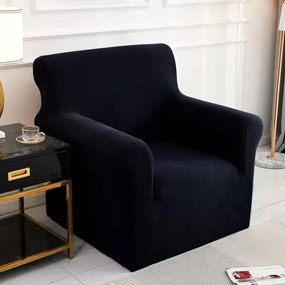 Klasszikus FotelHuzat (enyhén vízlep., fekete)