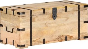 vidaXL tömör mangófa láda 90 x 40 x 40 cm