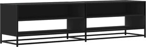 vidaXL fekete szerelt fa TV-szekrény 180,5 x 40 x 46 cm