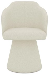 Krémszínű kárpitozott étkezőfotel Kanoa – Makamii