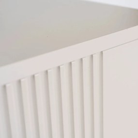 Kétajtós komód fiókokkal 154 cm kasmír színben bordázott fronttal – SOFT