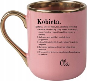 Bögre Elegáns Rózsaszín Arany Rant Vicces Ajándék Nő