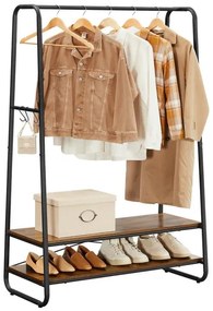 Álló fogas LINEA barna/fekete