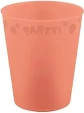 Lazacszín Pastel Salmon micro prémium műanyag pohár 250 ml