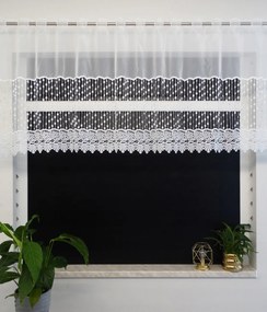 Mg Irigység üveg Fehér széles gipiura 85cm 2,2m kupon