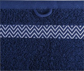 EMI Ates sötétkék pamut fürdőlepedő 70x140 cm