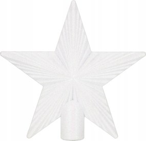 Csillag Karácsonyfadísz Törhetetlen Fehér Karácsonyi Dekoráció 21cm