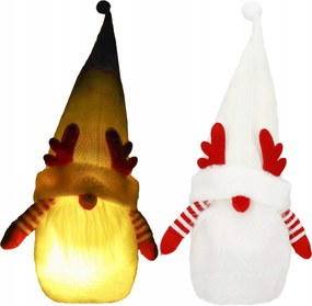 Mikulás Törpe Manó Rénszarvas Led Karácsonyi dekoráció 37cm