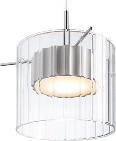 RENDL ESTRA I závěsná bílá čiré sklo 230V LED 5W 3000K