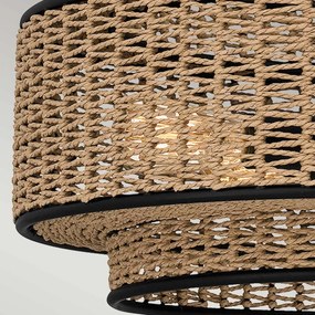 Quoizel boho függeszték teton barna matt fekete elsqz-teton-5p-mbk