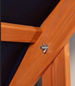 Tető a gyermek fa homokozóhoz Baby Mix 120x120 cm piros-fehér