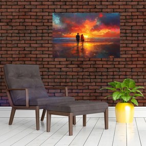 Kép - Séta a tengerparton (90x60 cm)