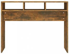 füstös tölgyszínű szerelt fa tálalóasztal 105 x 30 x 80 cm