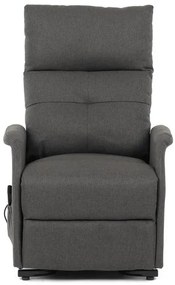 Elektromos vezérlésű szürke szövet dönthető fotel. TV-5482 GREY2