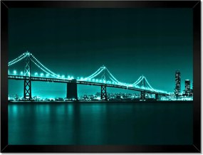 Poszterek keretben 40x30 Türkiz kilátás híd