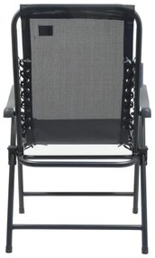 Összecsukható kerti szék fekete