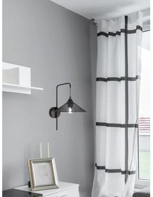 Fali lámpa KIRUNA 1xE27/40W/230V fekete