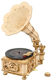 RoboTime - 3D fa mechanikus puzzle Gramofon (electric drive)