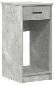 számítógépes toronyállvány fiókkal betonszürke 35x45x77 cm