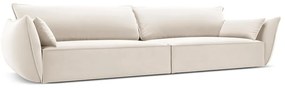 Bézs bársony kanapé 248 cm Vanda – Mazzini Sofas