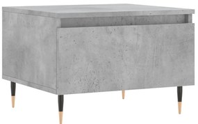 Betonszürke szerelt fa dohányzóasztal 50x46x35 cm